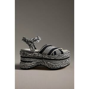 Amambaih Carmen Heels Sandals - Us 8-8.5 / EU 39 Black & White